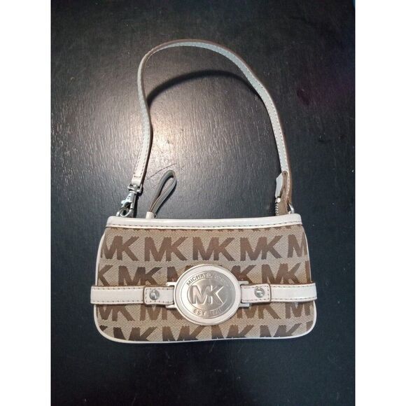 Michael Kors Wristlet "MK" Logo Design Small - Picture 1 of 9